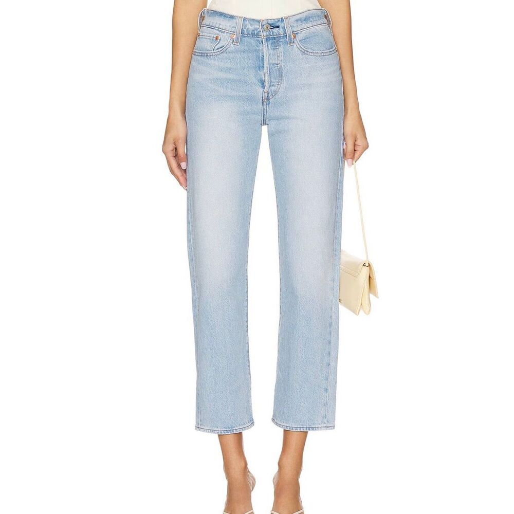 Levi's Sky Blue Straight Leg Jeans